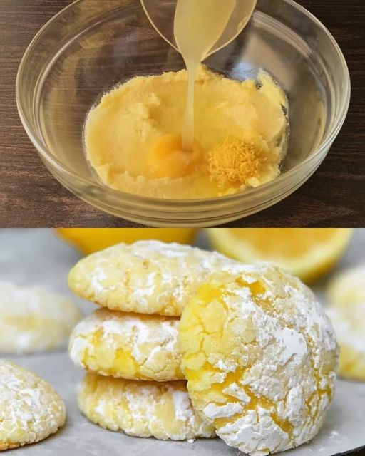 Soft & Chewy Lemon Crinkle Cookies Recipe