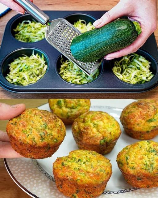 Fluffy Zucchini and Potato Muffins