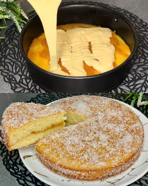 Lemon and Jam Cake Recipe