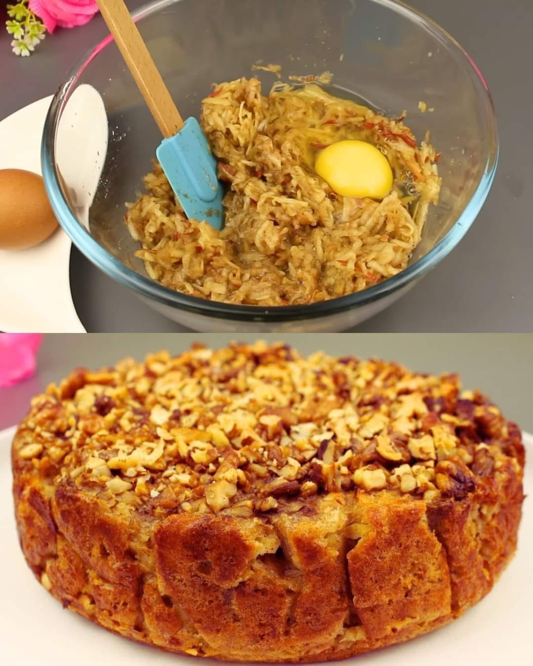 Sugarless Apple Cinnamon Baked Oatmeal