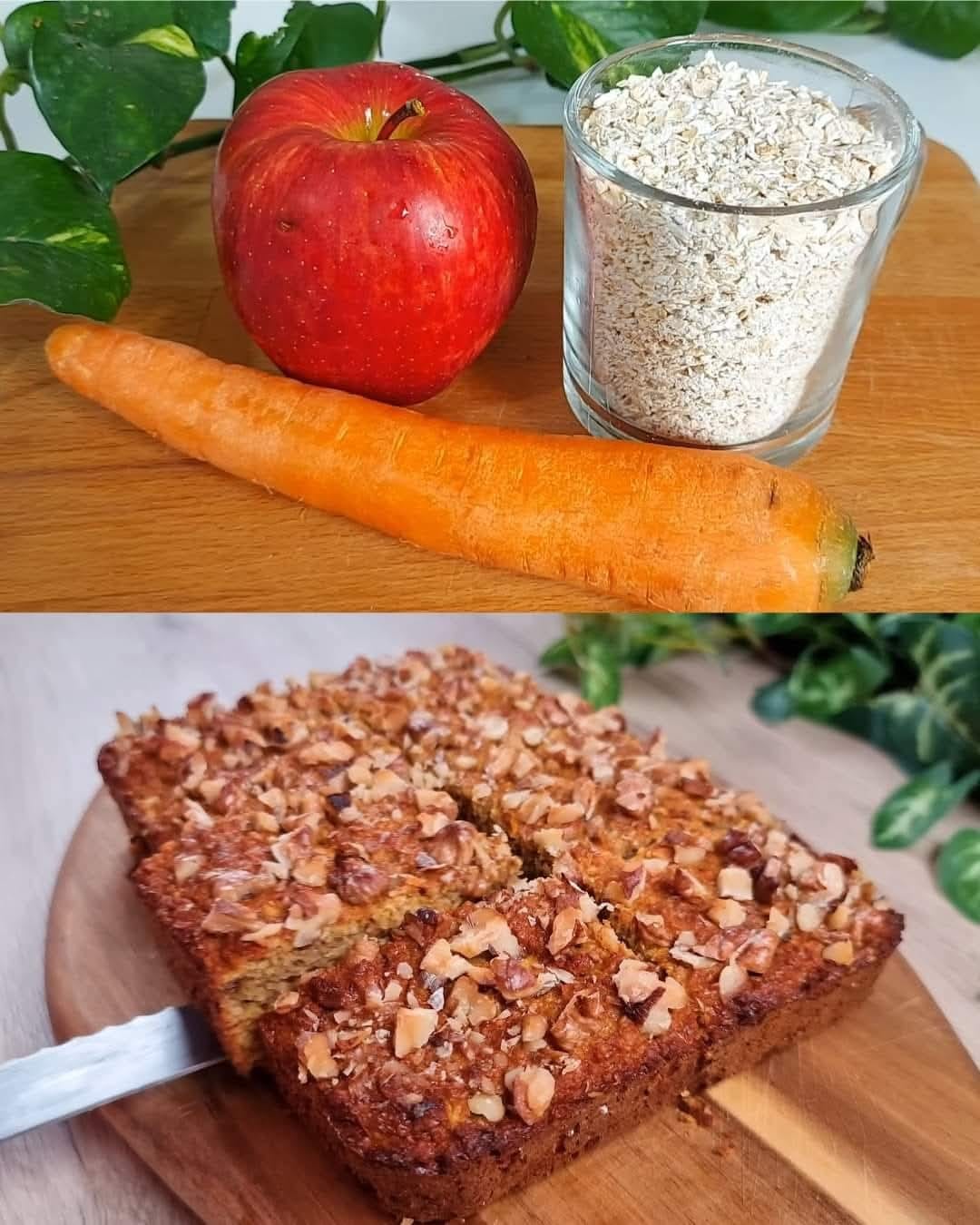 Carrot Apple Oat Cake