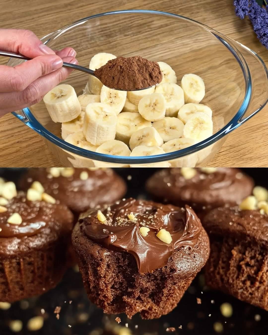 Banana Cocoa Muffins