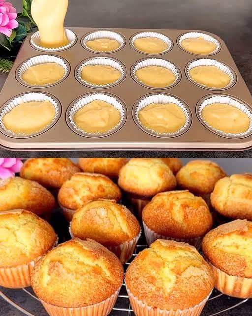 Fluffy Lemon Yogurt Muffins