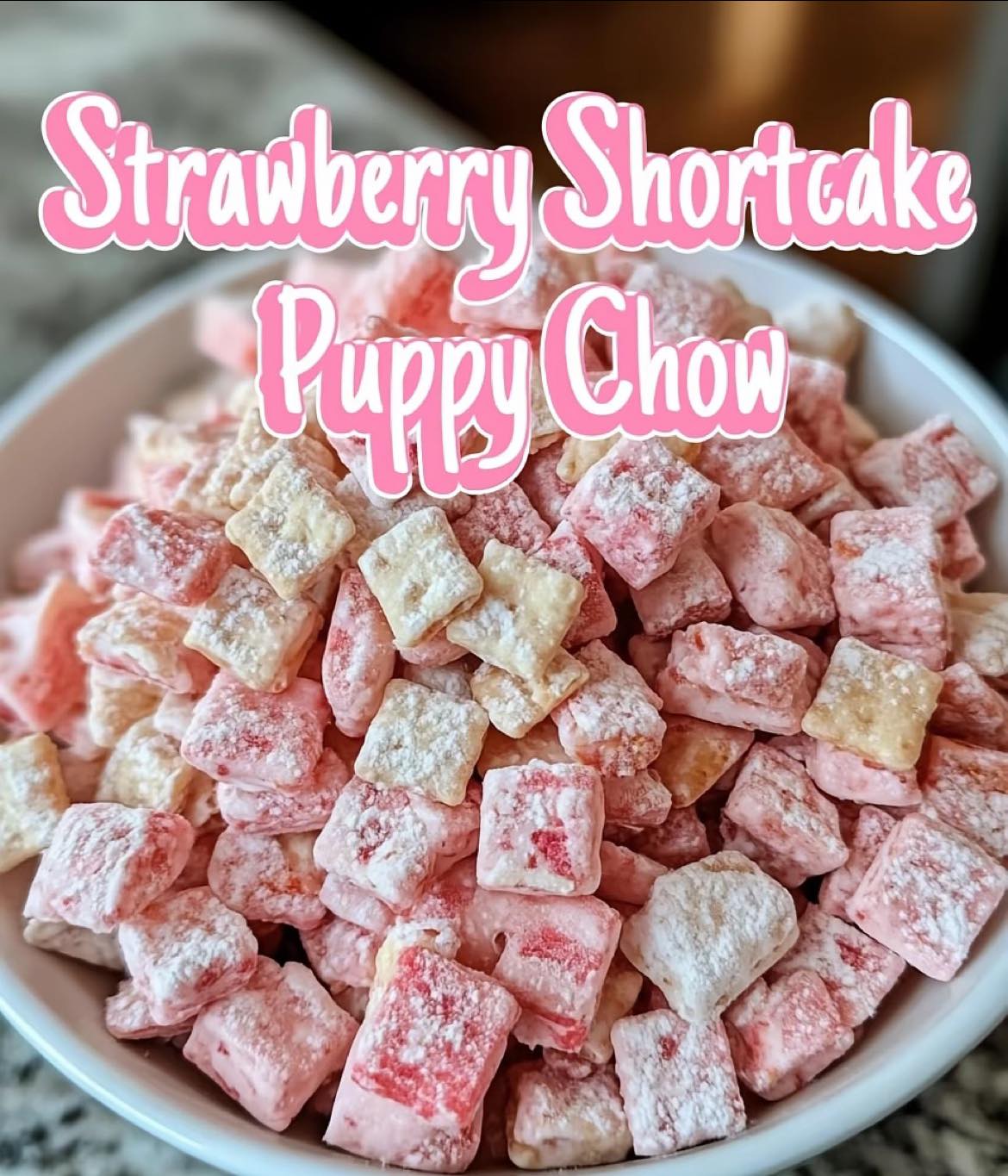 Strawberry Shortcake Puppy Chow