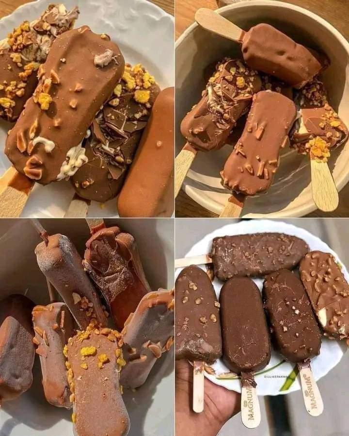 Homemade Chocolate-Covered Ice Cream Bars 🍦🍫