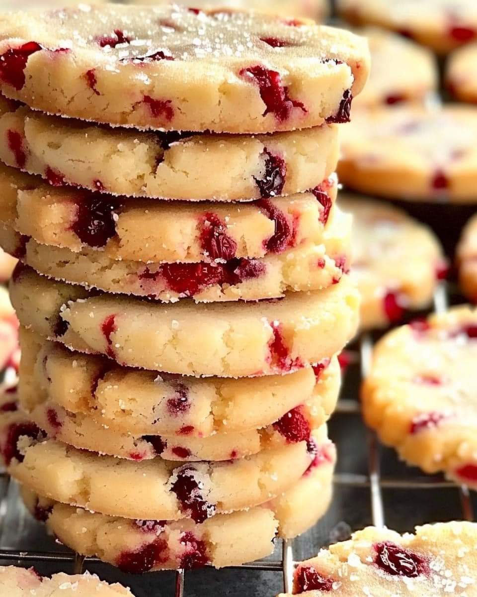 Cranberry Shortbread Cookies