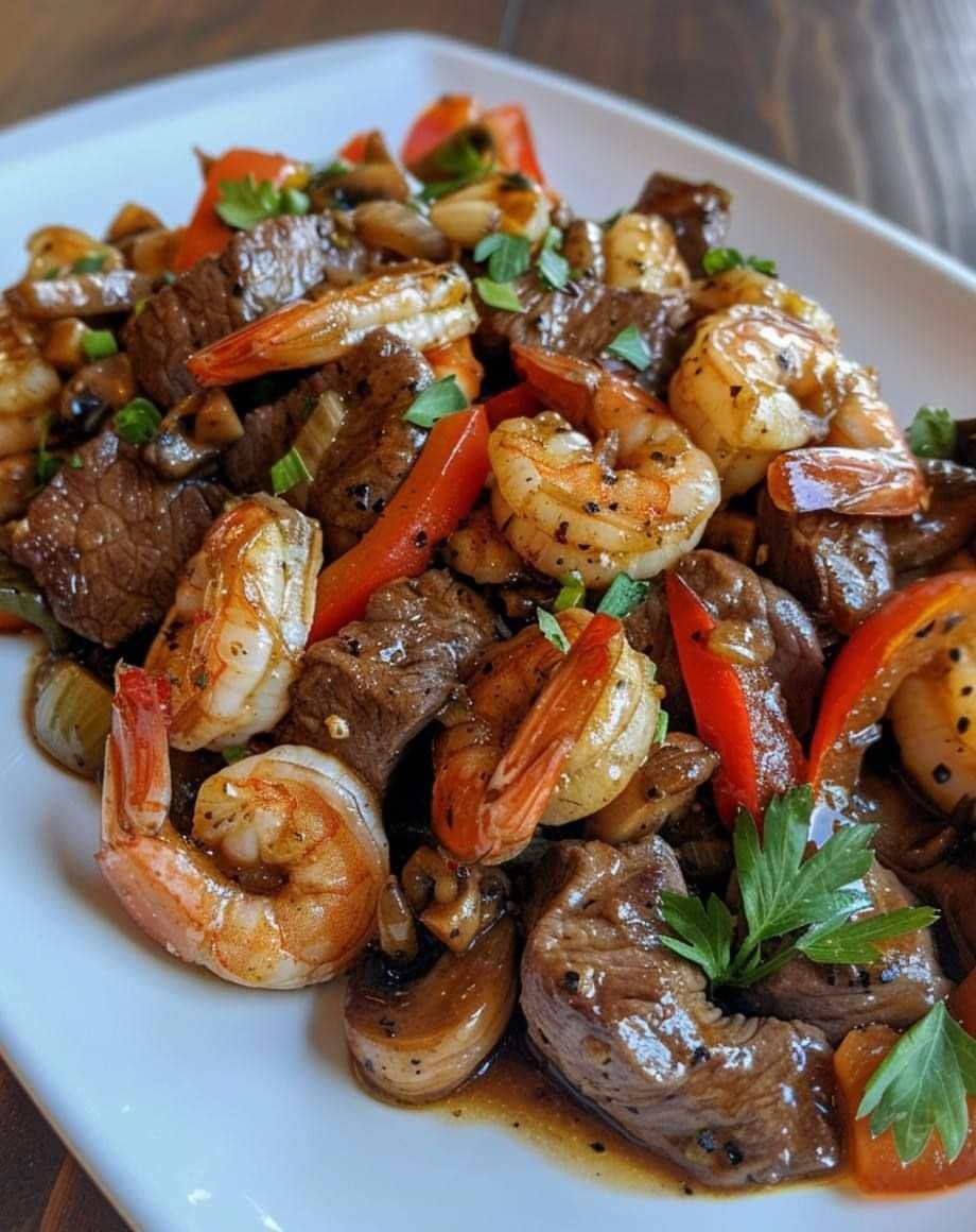 Cajun Beef and Shrimp Stir-Fry 🍤