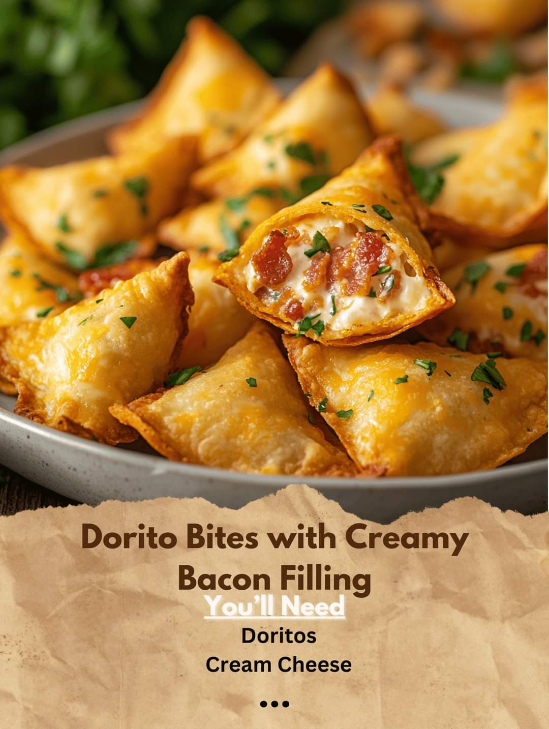 Dorito Bites with Creamy Bacon Filling 🍽️