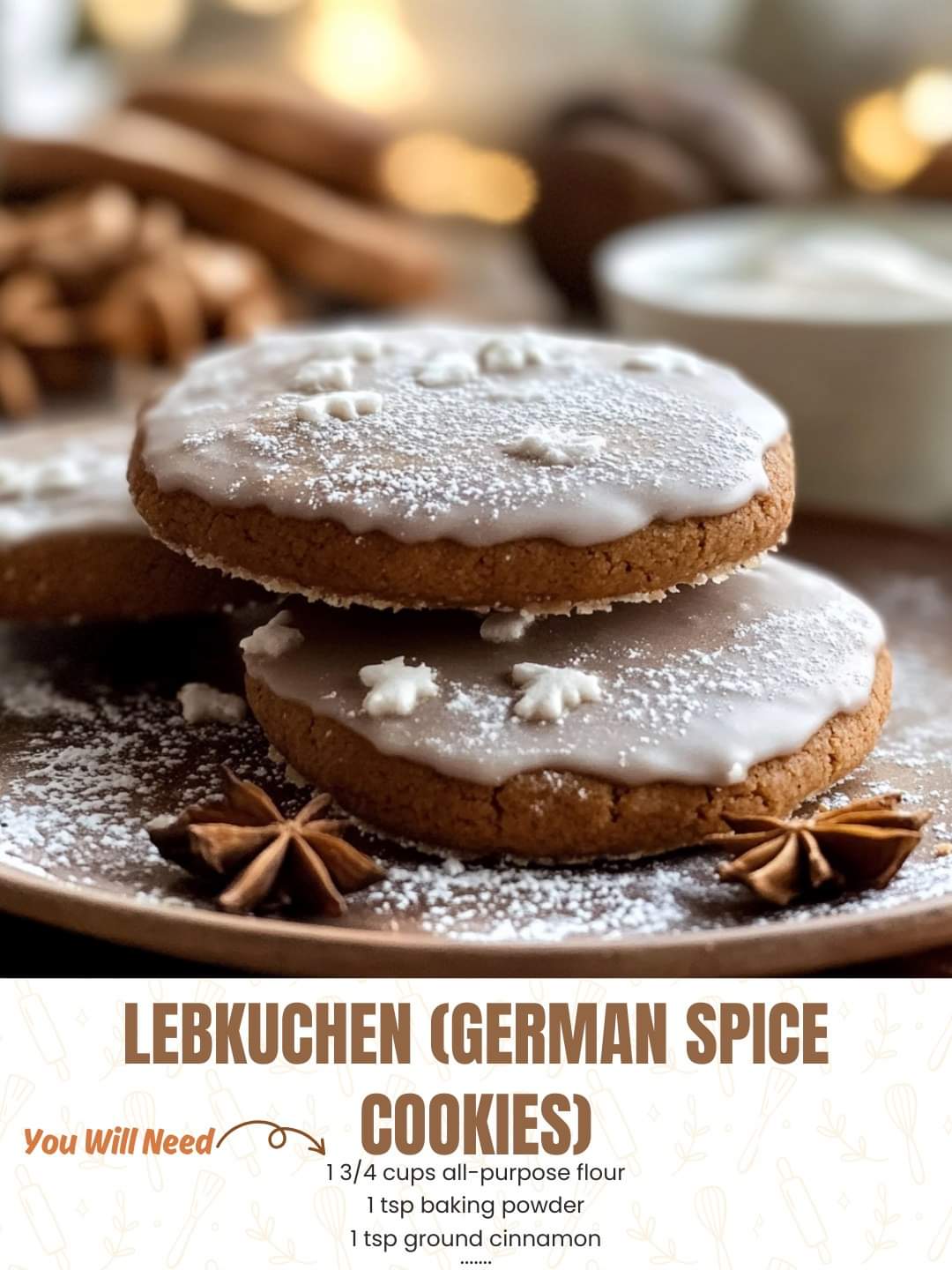 Lebkuchen (German Spice Cookies)