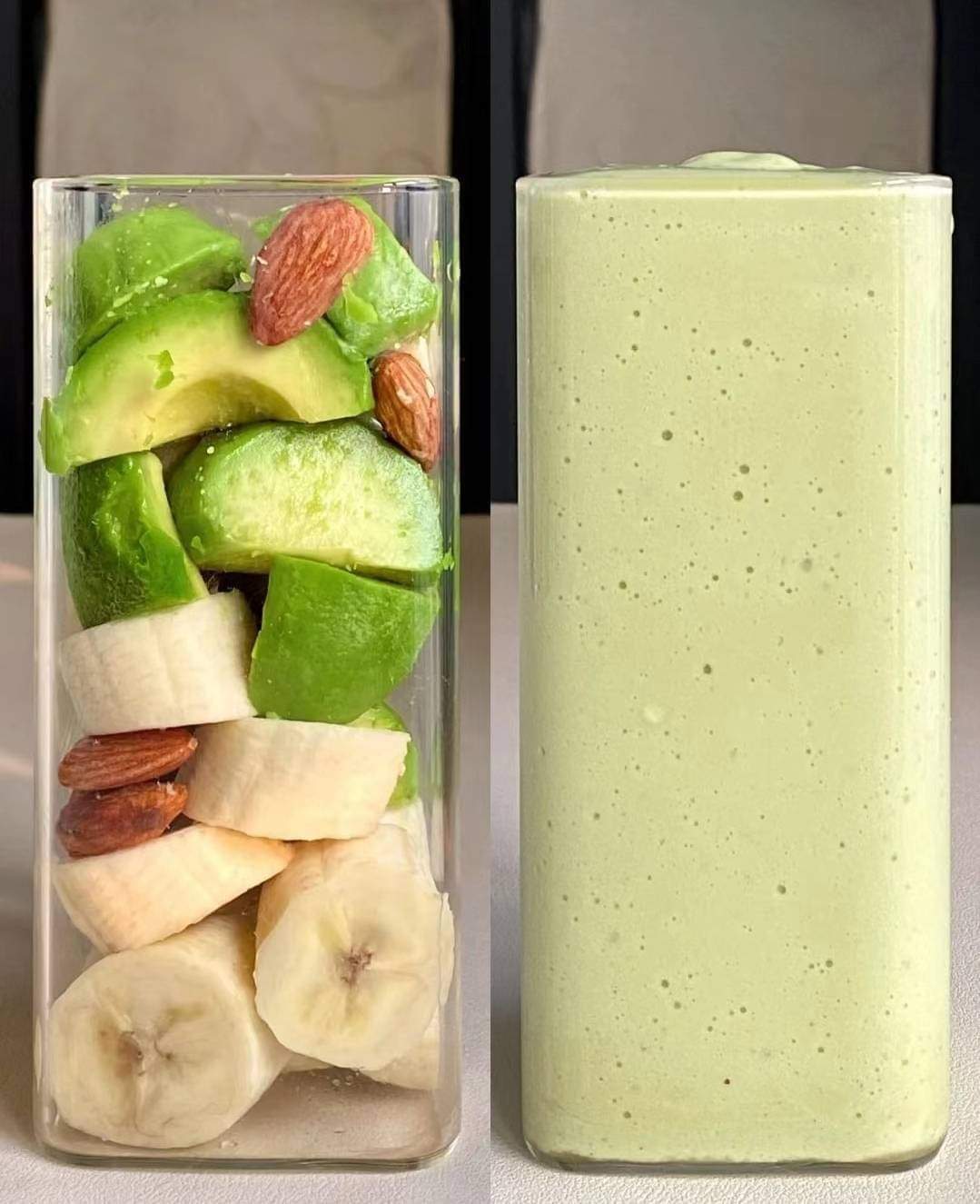 🥑🍌🥒 Avocado Banana Smoothie Recipe