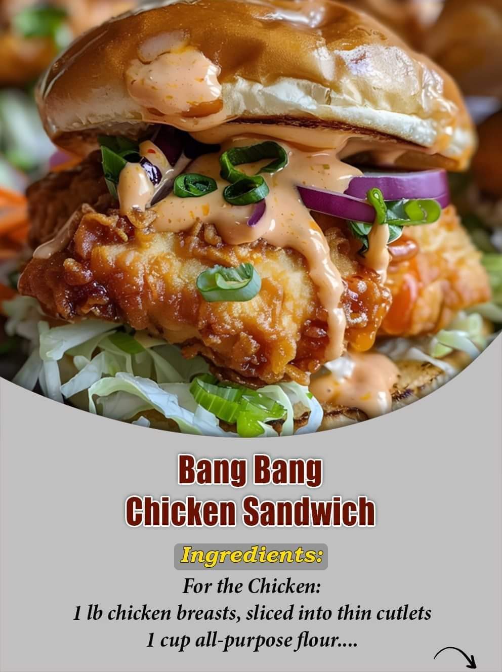 Bang Bang Chicken Sandwich 🌶️