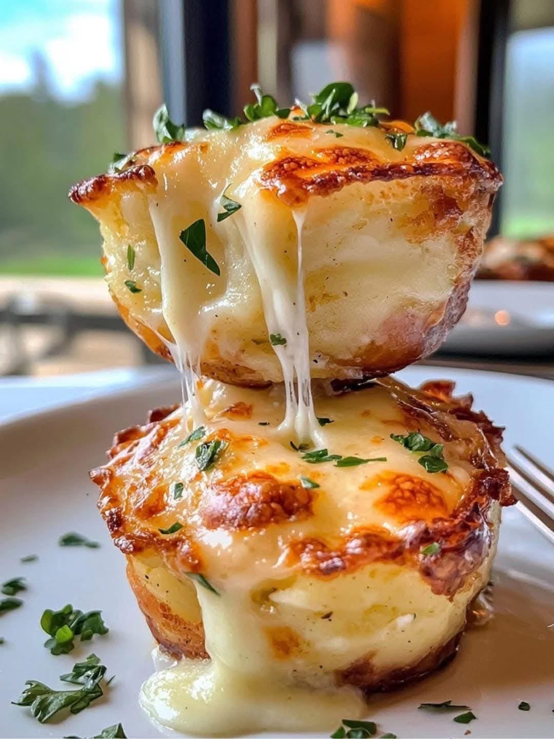 Cheesy Mashed Potato Puffs (might be nice to do with leftovers)!