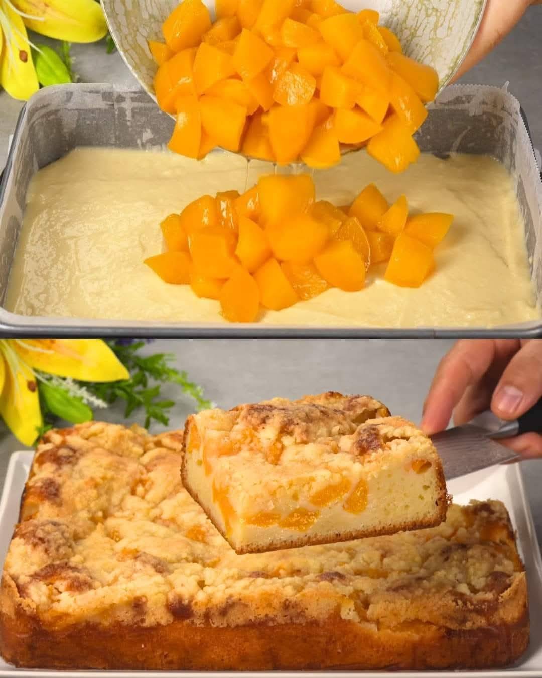 Peach Yogurt Cake Recipe