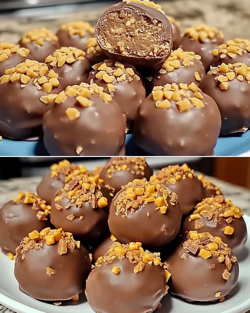 Irresistible Homemade Butterfinger Balls