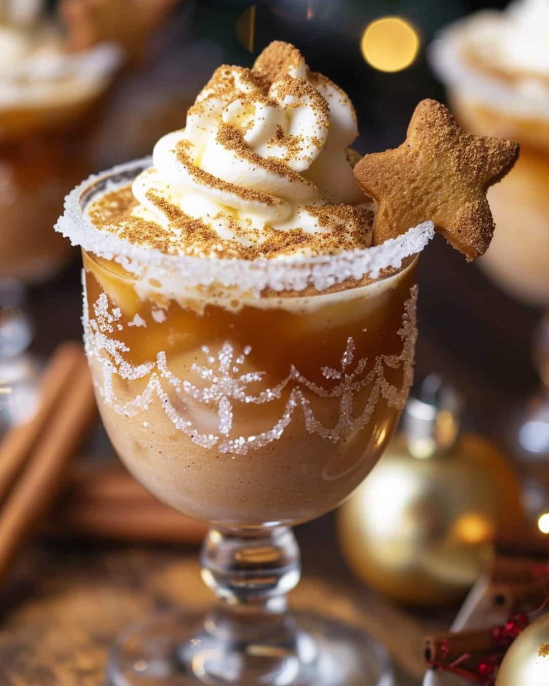 🎄 Festive Gingerbread Mocktail – A Sip of Holiday Cheer! 🍹✨