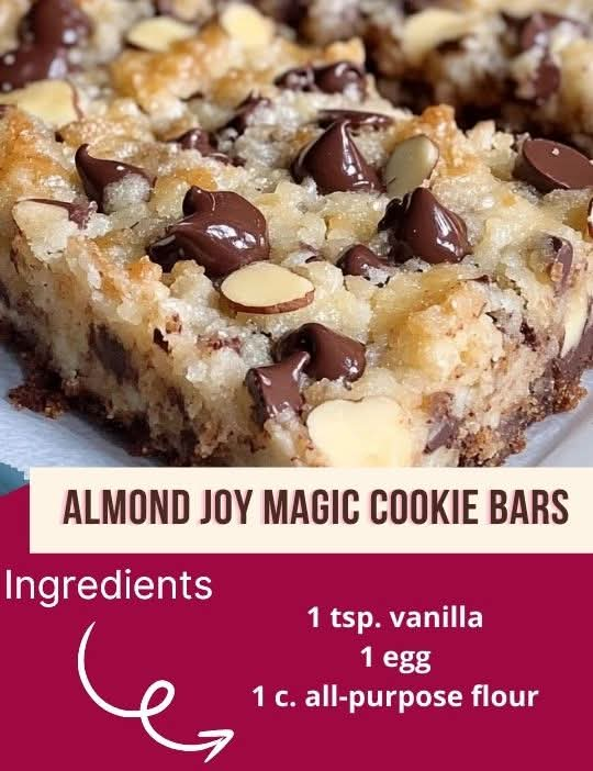 Almond Joy Magic Cookie Bars