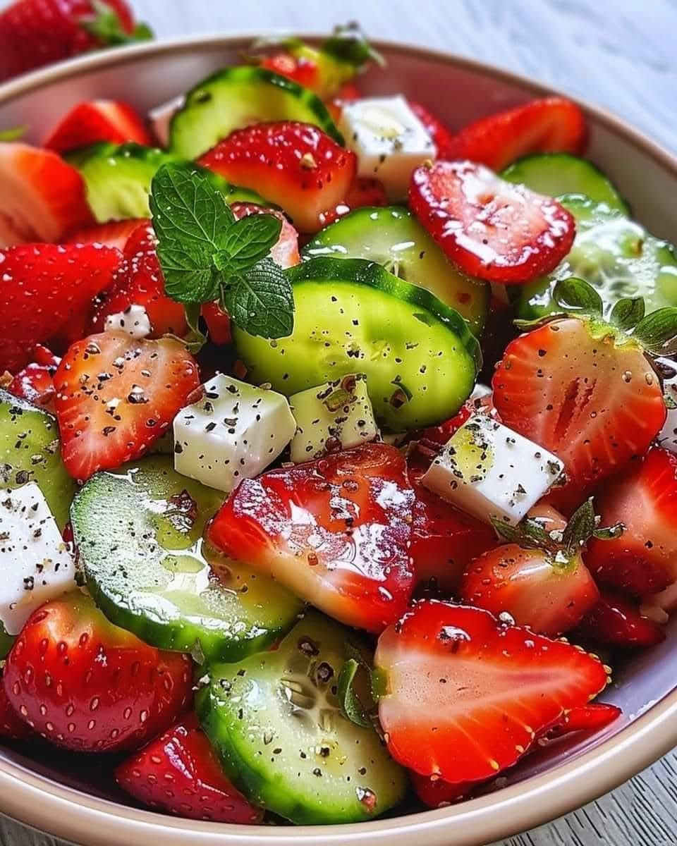 Strawberry Cucumber Salad