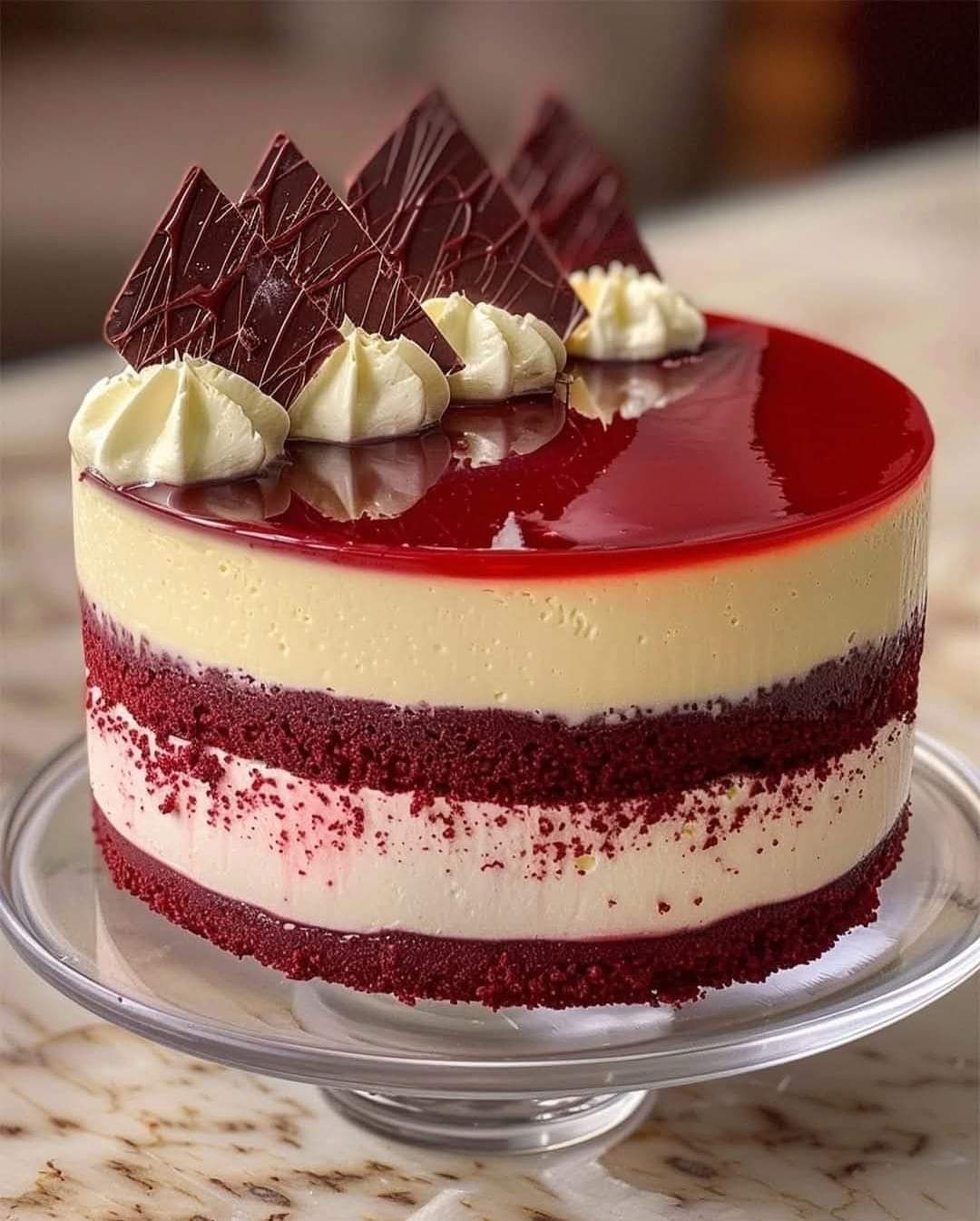 Red Velvet White Chocolate Cheesecake