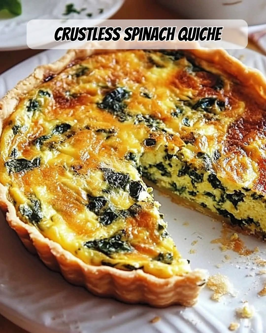 Crustless Spinach Quiche