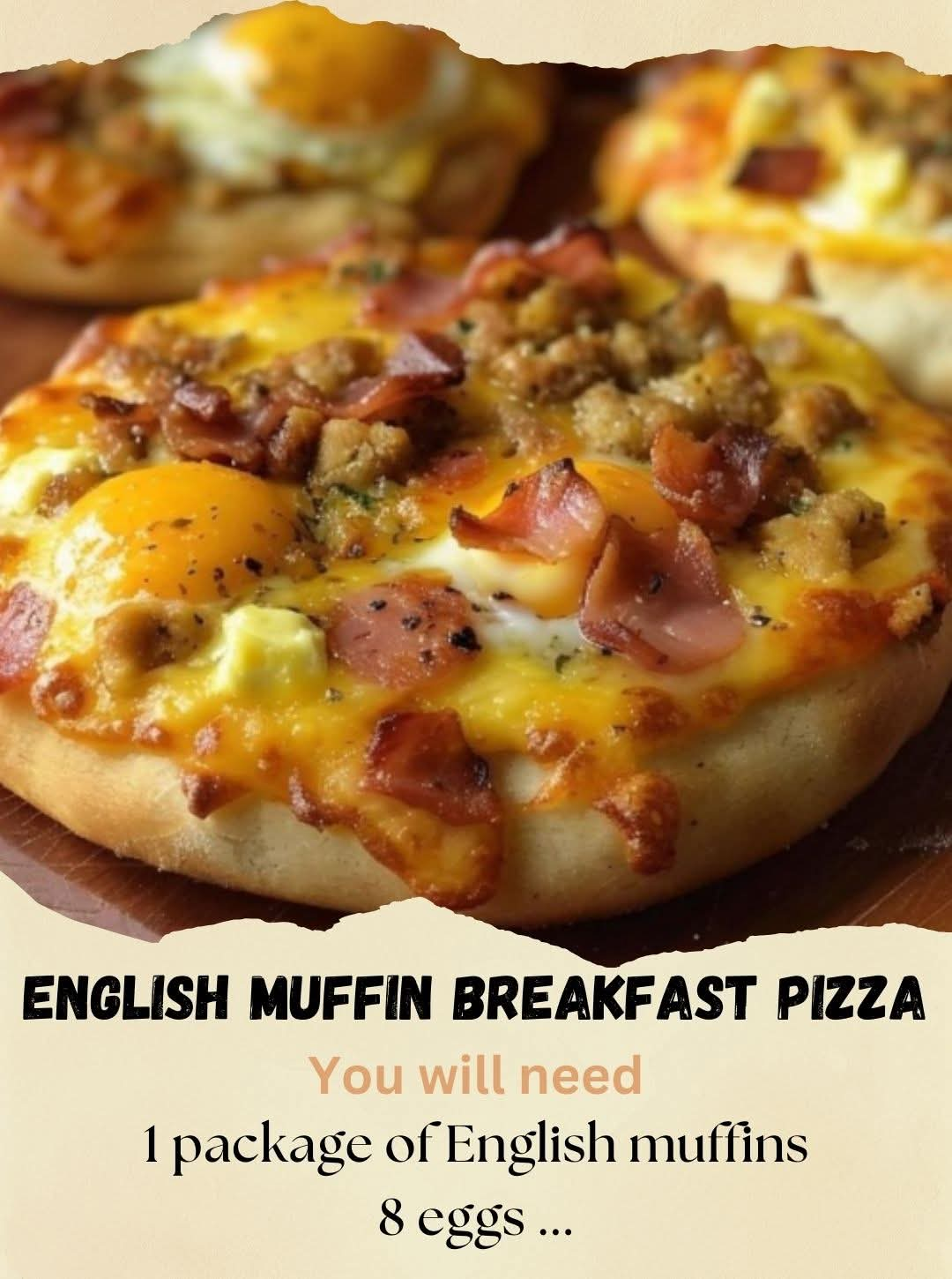 English Muffin Breakfast Pizza