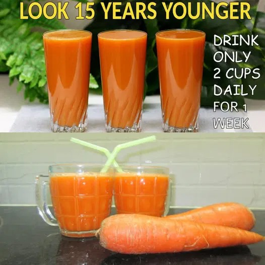 Drink 2x Daily – Look Years Younger with Glowing Skin! (Carrot Juice M.a.g.i.c!)